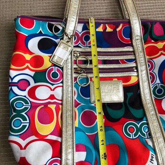 Coach Poppy Glam Graffiti Women's Handbag - Picture 4 of 10